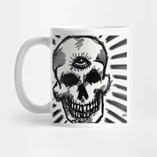 Skull Sketch (Memento Mori) Mug